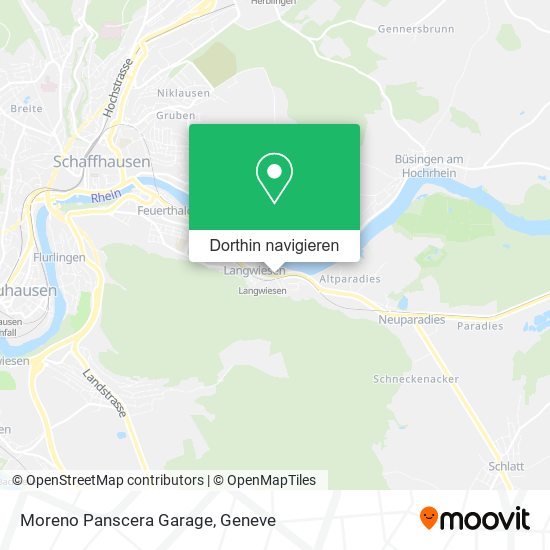 Moreno Panscera Garage Karte