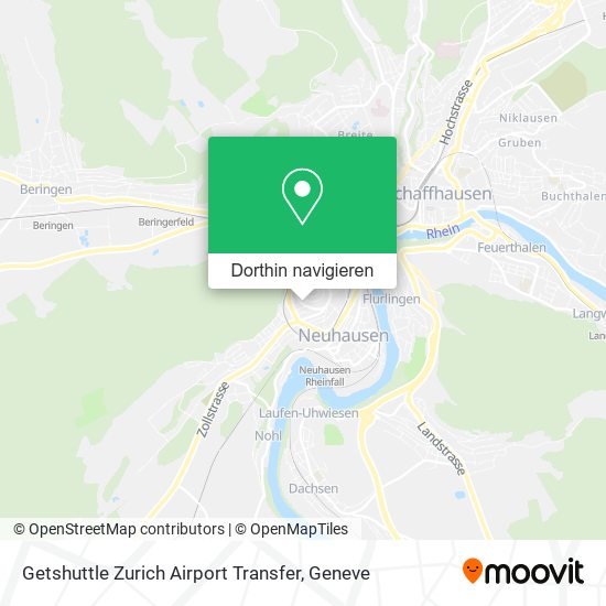 Getshuttle Zurich Airport Transfer Karte