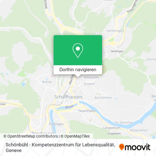 Schönbühl - Kompetenzzentrum für Lebensqualität Karte