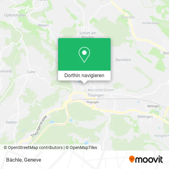 Bächle Karte