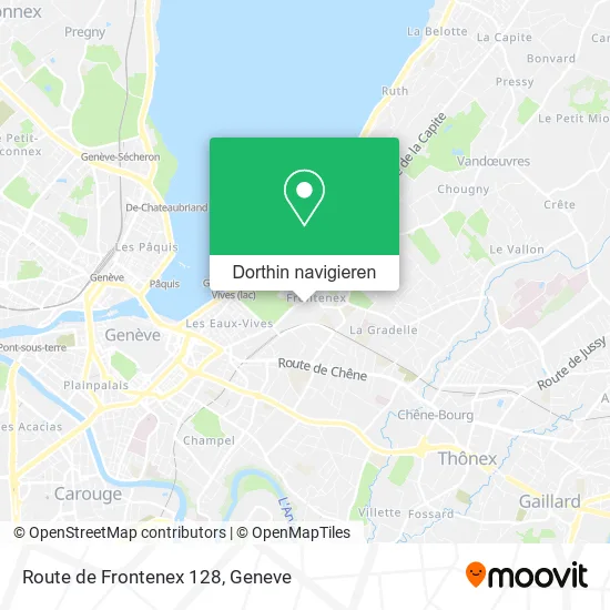 Route de Frontenex 128 Karte