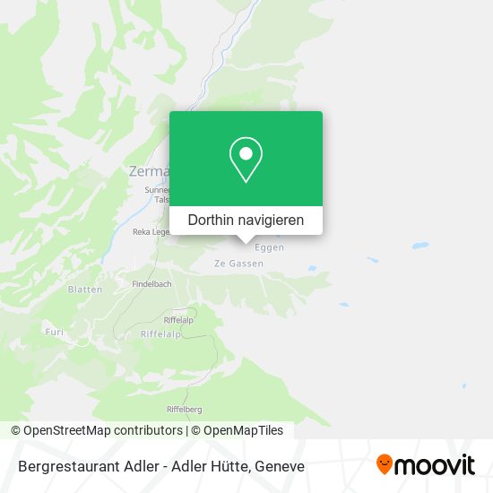 Bergrestaurant Adler - Adler Hütte Karte