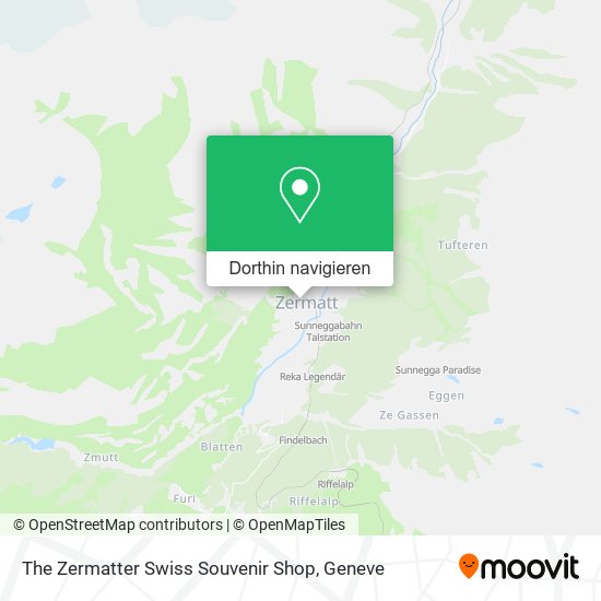 The Zermatter Swiss Souvenir Shop Karte