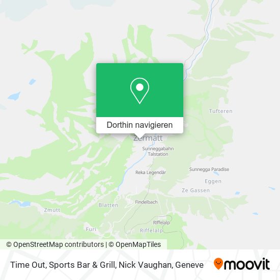 Time Out, Sports Bar & Grill, Nick Vaughan Karte