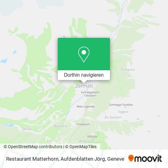 Restaurant Matterhorn, Aufdenblatten Jörg Karte