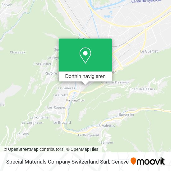 Special Materials Company Switzerland Sàrl Karte