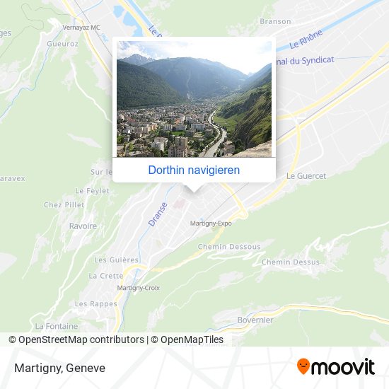 Martigny Karte