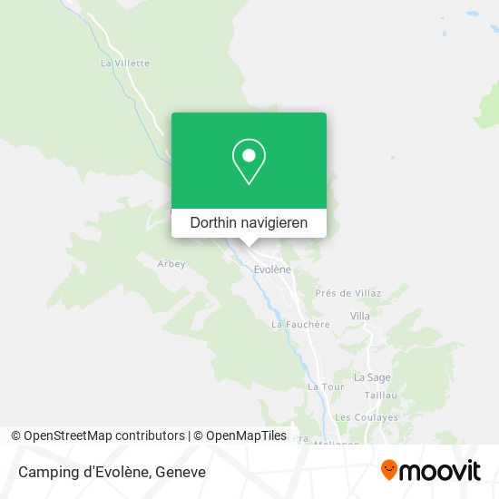 Camping d'Evolène Karte