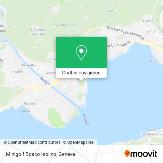Minigolf Bosco Isolino Karte