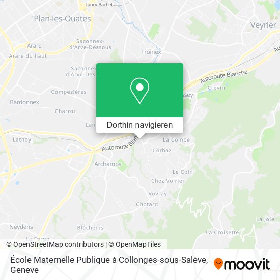 École Maternelle Publique à Collonges-sous-Salève Karte