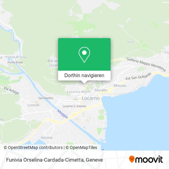 Funivia Orselina-Cardada-Cimetta Karte