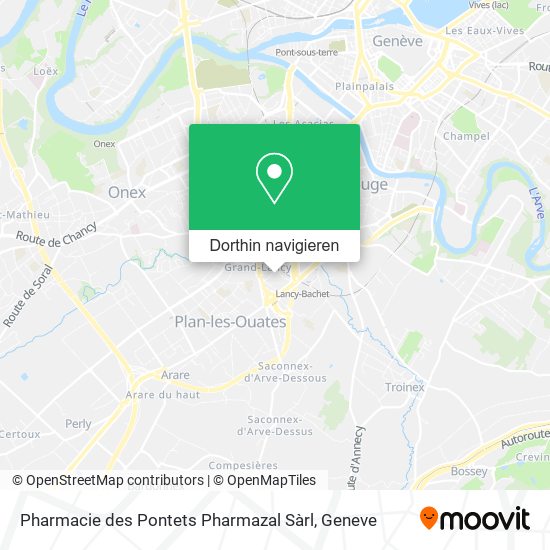 Pharmacie des Pontets Pharmazal Sàrl Karte