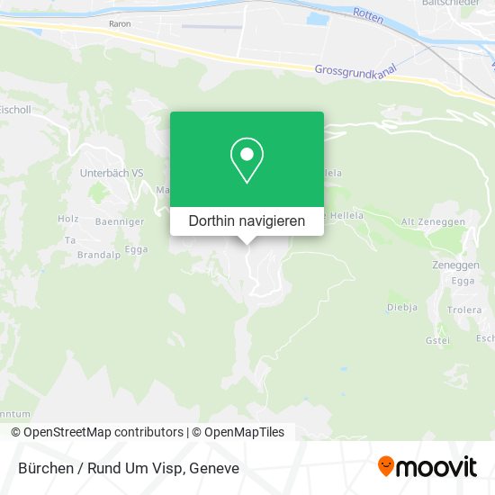 Bürchen / Rund Um Visp Karte