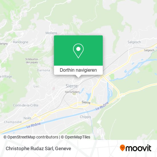 Christophe Rudaz Sàrl Karte