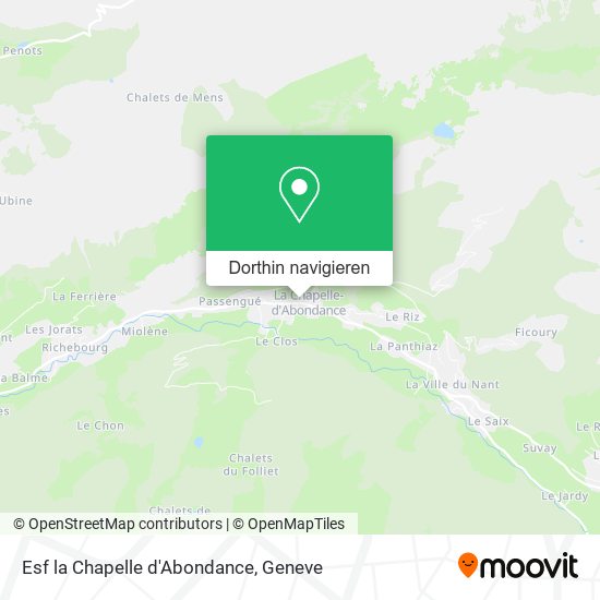 Esf la Chapelle d'Abondance Karte