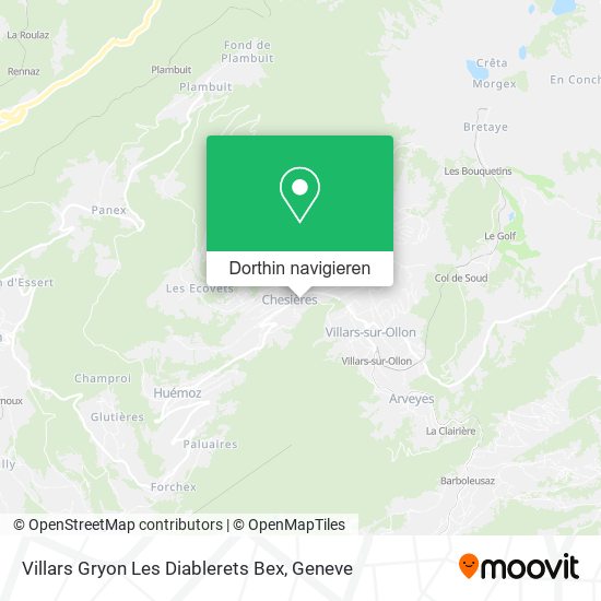 Villars Gryon Les Diablerets Bex Karte