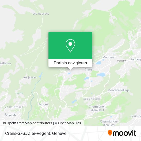 Crans-S.-S., Zier-Régent Karte