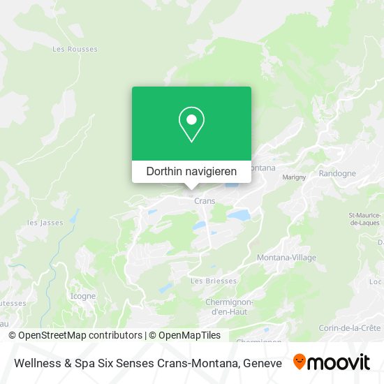 Wellness & Spa Six Senses Crans-Montana Karte