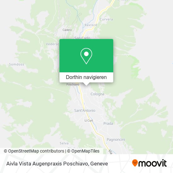 Aivla Vista Augenpraxis Poschiavo Karte
