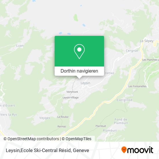 Leysin,Ecole Ski-Central Résid Karte