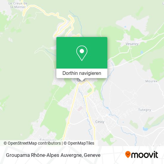 Groupama Rhône-Alpes Auvergne Karte