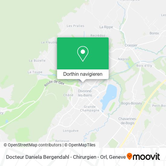 Docteur Daniela Bergendahl - Chirurgien - Orl Karte