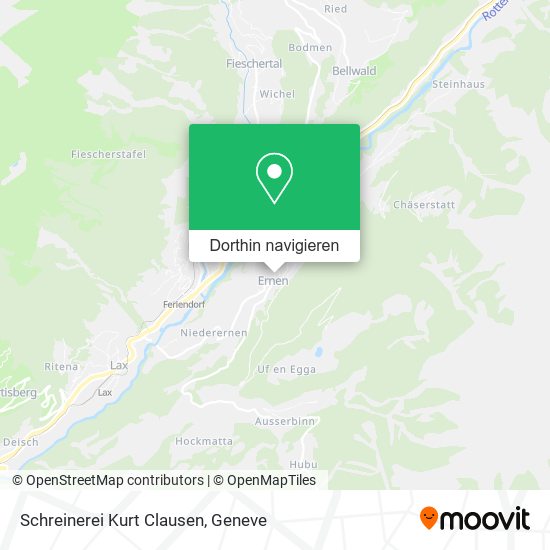Schreinerei Kurt Clausen Karte