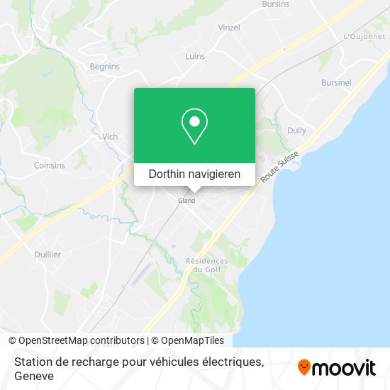Station de recharge pour véhicules électriques Karte