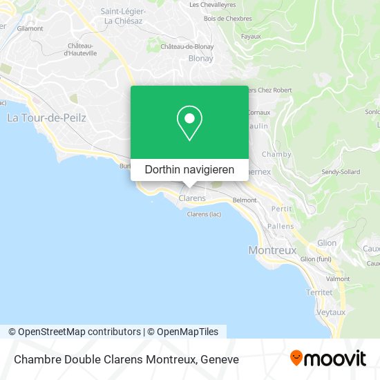 Chambre Double Clarens Montreux Karte