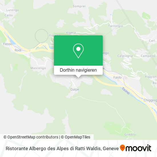 Ristorante Albergo des Alpes di Ratti Waldis Karte