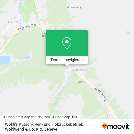 Wohli's Kutsch-, Reit- und Holzrückebetrieb, Wohlwend & Co. Klg Karte