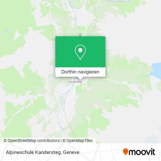 Alpineschule Kandersteg Karte