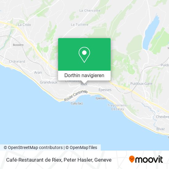 Café-Restaurant de Riex, Peter Hasler Karte