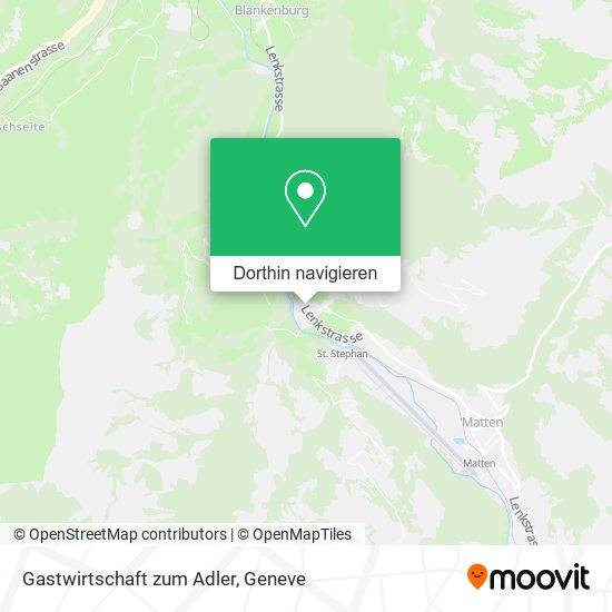Gastwirtschaft zum Adler Karte