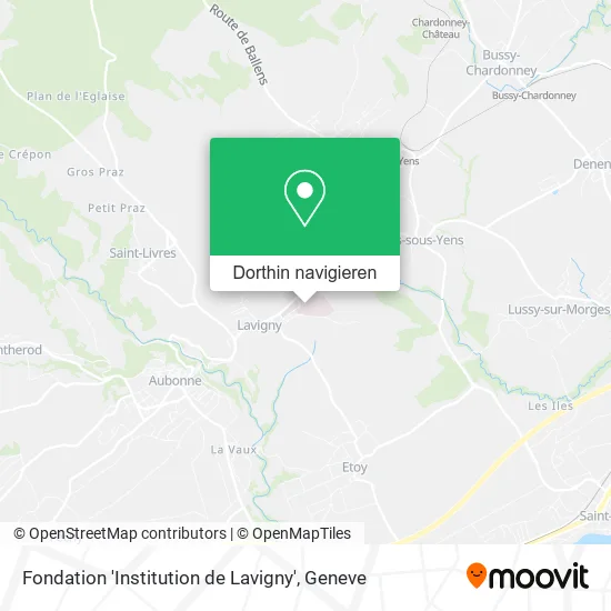 Fondation 'Institution de Lavigny' Karte