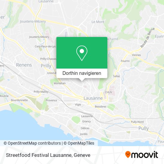 Streetfood Festival Lausanne Karte