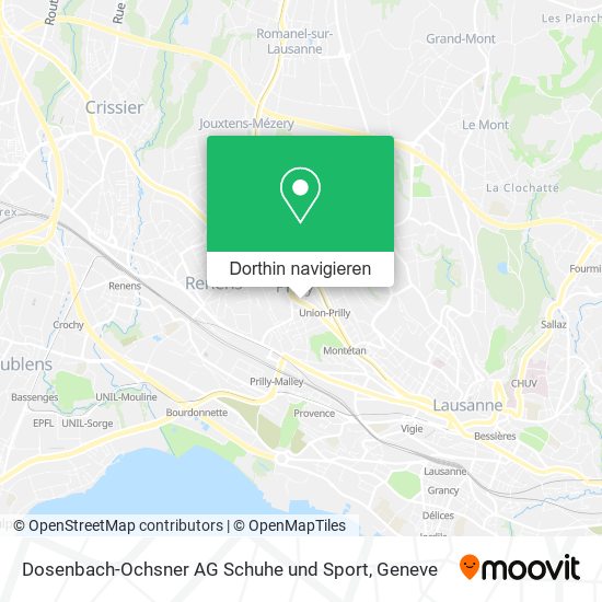 Dosenbach-Ochsner AG Schuhe und Sport Karte