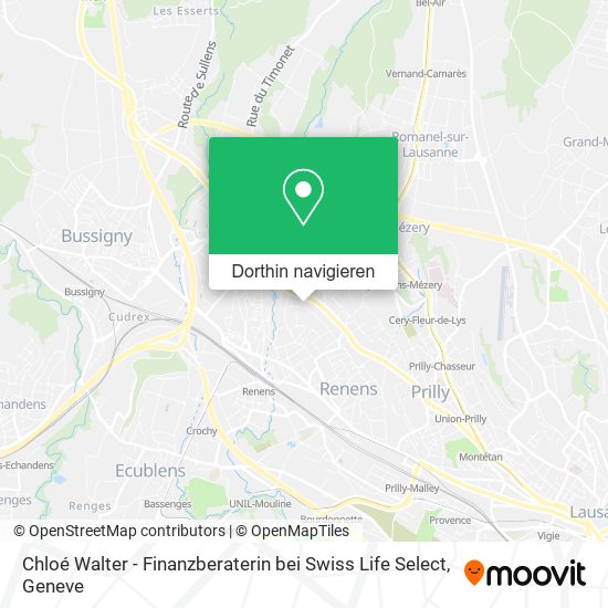 Chloé Walter - Finanzberaterin bei Swiss Life Select Karte