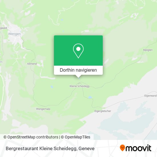 Bergrestaurant Kleine Scheidegg Karte