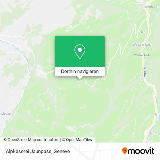 Alpkäserei Jaunpass Karte