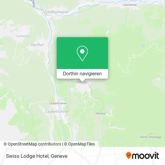 Swiss Lodge Hotel Karte