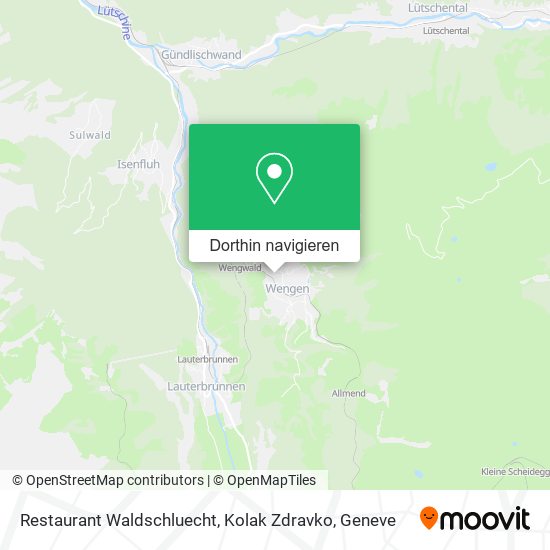 Restaurant Waldschluecht, Kolak Zdravko Karte