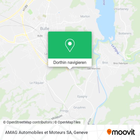 AMAG Automobiles et Moteurs SA Karte