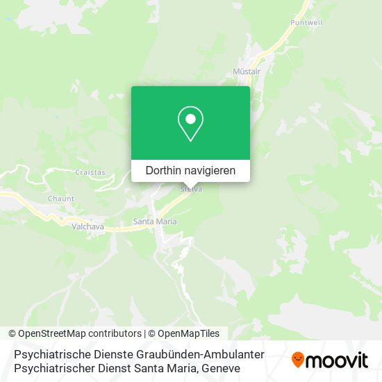 Psychiatrische Dienste Graubünden-Ambulanter Psychiatrischer Dienst Santa Maria Karte