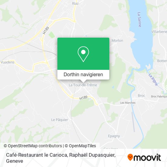 Café-Restaurant le Carioca, Raphaël Dupasquier Karte