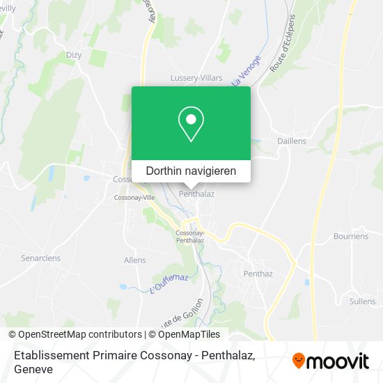 Etablissement Primaire Cossonay - Penthalaz Karte