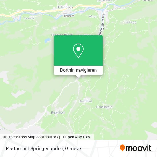 Restaurant Springenboden Karte