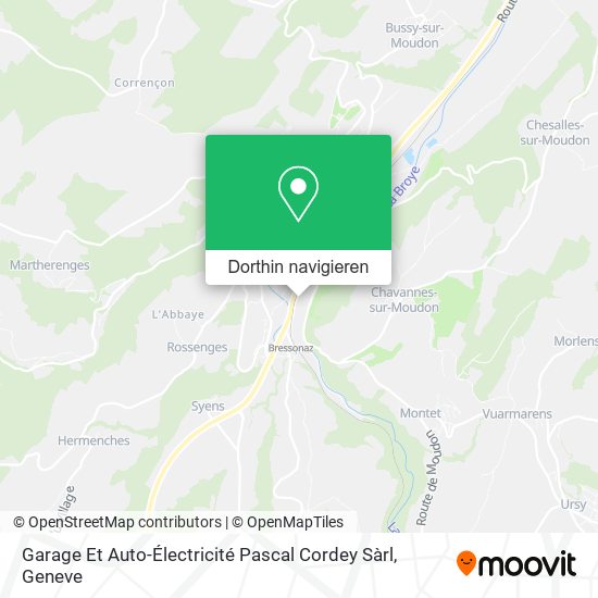 Garage Et Auto-Électricité Pascal Cordey Sàrl Karte