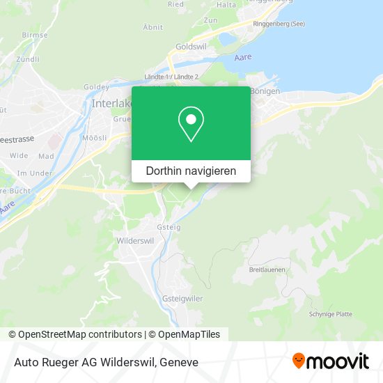 Auto Rueger AG Wilderswil Karte