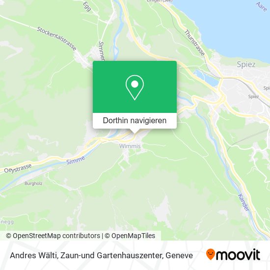 Andres Wälti, Zaun-und Gartenhauszenter Karte